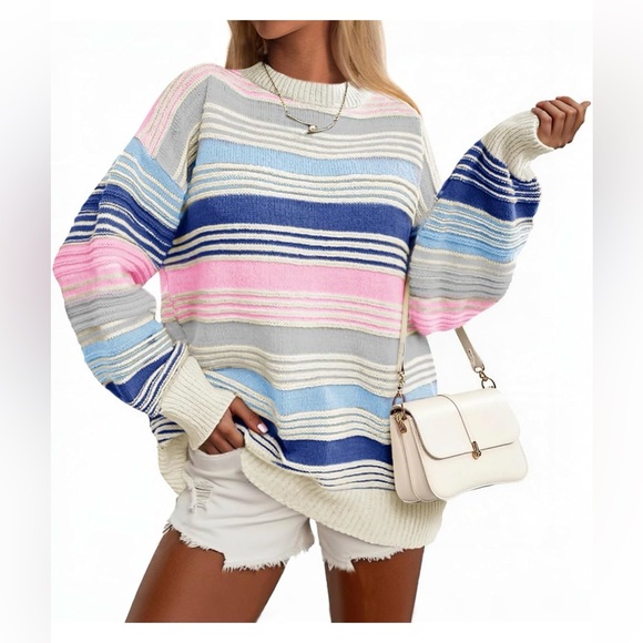 NWT Colorful Striped Sweater-S - Picture 10 of 14